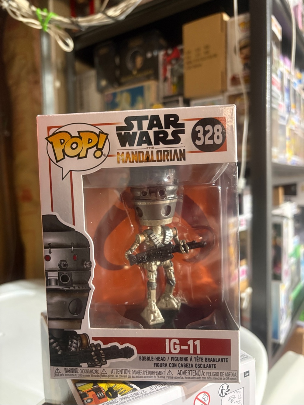 Funko Pop! Star Wars The Mandalorian IG-11 Vinyl Figure - Silver, Orange, Black